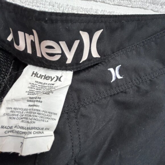Hurley Supersuede Mens Shorts Size 7 Black Beachrider Boardie Surf Swimwear - Picture 2 of 9